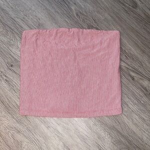 American Eagle Outfitters Red and White Striped Crop Top